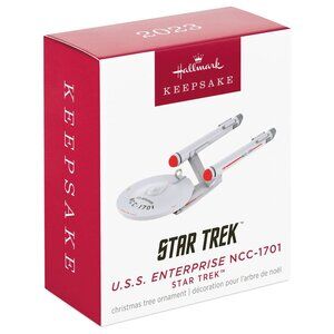 New! Star Trek USS Enterprise NCC-1701 Hallmark Keepsake Christmas Ornament 2023